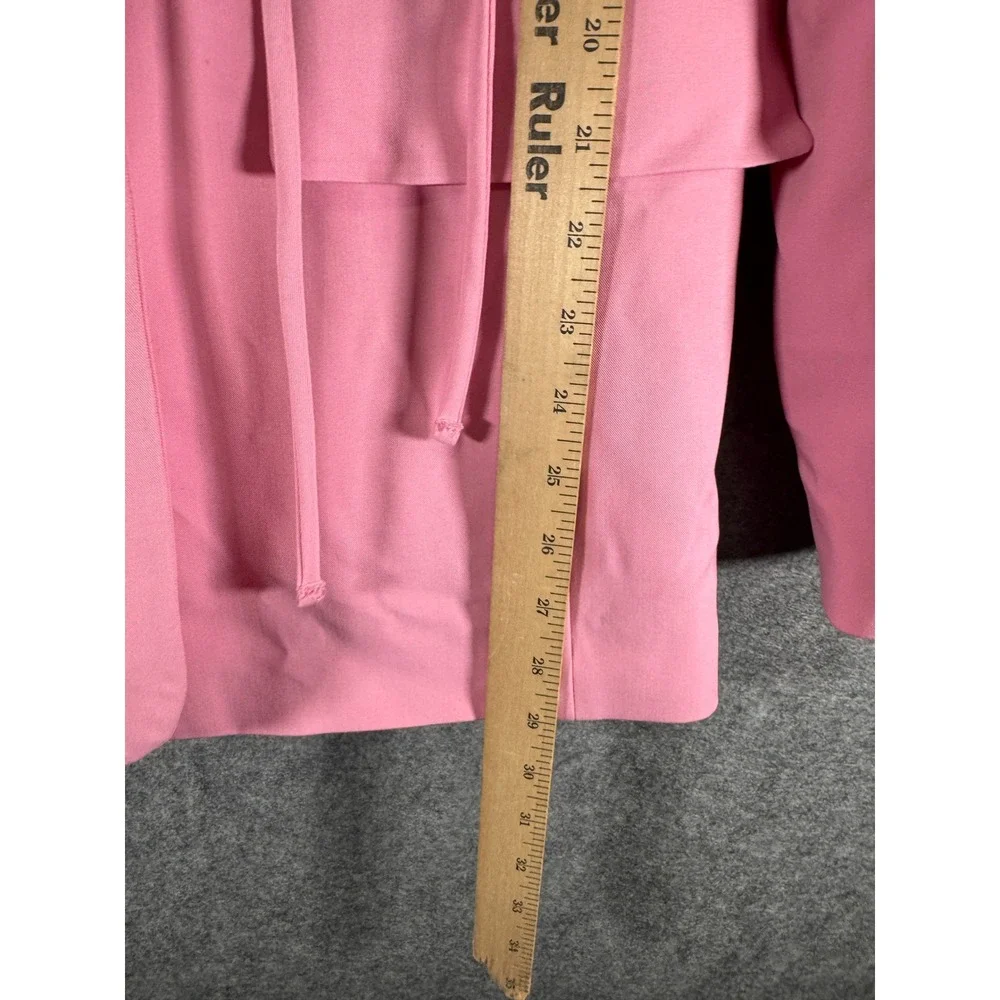 Zara Blazer Women XS/S Drawstring Tie‎ Waist Oversized Business Academia Preppy - Picture 8 of 12